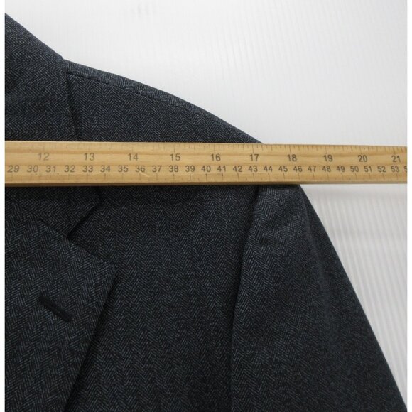 Gieves & Hawkes Sport Coat 40 Blazer Wool Herringbone Jacket Italy * - Picture 7 of 16